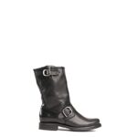 FRYE Women’s Veronica Short Boot, Black Soft Vintage Leather-76509, 9