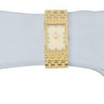 Bulova Men’s Classic Gold Tone Stainless Steel 3-Hand Date Quartz Watch, Diamond Dial Style: 97F52