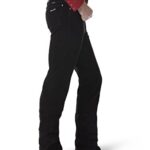 Wrangler mens Cowboy Cut Silver Edition Slim Fit Boot Cut jeans, Black, 29W x 34L US
