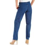 Lee Women’s Missy Relaxed-Fit Side Elastic Tapered-Leg Jean, Pepper Stone, 16 Short