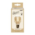 Feit Electric Vintage Exposed Filament Smoke Glass LED AT19 with a Medium E26 Base Light Bulb – 60W Equivalent – 10 Year Life – 300 Lumen – 5000K Daylight – Dimmable | Original Vintage