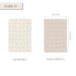 Ely’s & Co. Crib Sheets Baby Girl/Boy Fitted Crib Mattress Sheet Set, 2 Pack, 100% Jersey Knit Cotton, Infant and Toddler Nursery Bedding, Neutral Taupe and Cream with Sage Vintage Print, 28” x 52”