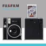 Fujifilm Instax Mini 40 Instant Camera Vintage Black, Fuji Instax Mini Film 20 Sheets, Protective Carry Case, Value Bundle