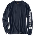 Carhartt mens K231 fashion t shirts, Navy, Medium US