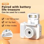 Xilecam Mini Action Camera 1080P with 32GB Card Mini Vintage Camera Graduation Gifts Pocket Wearable Body Camera Campus Digital Camera Gifts for Girl