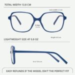 miyya Blue Light Blocking Glasses for Women, Blue Light Glasses for Women Oversized Fashion Glasses, Vintage Fake Glasses