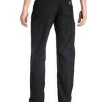 Carhartt Men’s Loose Fit Washed Duck Double-Front Utility Work Pant, Black, 34W x 30L
