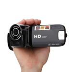 Socobeta Camcorder Video Camera Vintage Full HD Camcorder Vintage Video Camera for Business Travel (Black, European regulations)