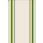 Aunt Martha’s Yellow Vintage Towels 3ct Notion, Green Stripe, 3 Count