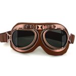 LILSIS Retro Motorcycle Goggles Vintage Moto Classic Pilot Glasses for ATV Bike