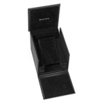 Bulova Ladies’ Classic Diamond Dial Stainless Steel 2-Hand Quartz Watch with Black Dial on Rectangle Case Style: 96L138