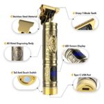 Professional Hair Trimmers, T Liners Clippers for Men, T Trimmer Hair Clippers, Vintage t9, Cordless Zero gapped Trimmers,Barber Beard Trimmer, 0mm Outline Trimmer, Hair edgers Clippers (Gold)