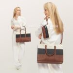 LOVEVOOK Laptop Bag for Women, 15.6 Inch Work Bags for Women, Vintage Leather Laptop Tote Bag, Waterproof Computer Bags with Clutch Purse, Large Capacity Briefcase, Business Office Bag for Work