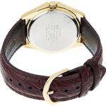 Casio MTP-1183Q-7A Men’s Gold Analog Dress Watch w/Croc-Leather Band & Date