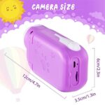 SUZIYO Vintage Camcorder, Kids Video Camera for Age 3 4 5 6 7 8 9 10 Years Old Boys Girls Children, Best Christmas Birthday Gift Toys for Toddlers, HD 1080P 2.4 Inch with 32GB TF Card- Purple