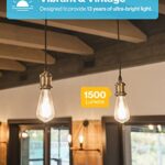 Sunco 10 Pack ST64 Vintage Edison LED Bulb, 1500 Lumens High Brightness, Dimmable 3000K Warm White, 13W=75W, E26 Medium Base – UL Energy Star