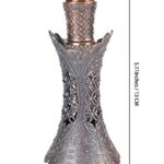 Nerien Essential Oil Dropper Bottle, Vintage Empty Refillable Cosmetic Container, Retro Fragrance Perfume Bottle, Hollow Ancient Glass Organizer for Home Travel Indoor Deocr, 15ML/0.51OZ, Bronze