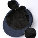 A&J DESIGN Infant Boy Vintage Drivers Cap (3-6 Months, Navy Blue)