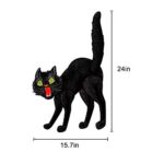 Jointed Scratch Cat, Vintage Halloween Jointed Scary Black Paper Cat Party Decoration