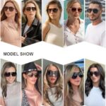 SOJOS Retro Trendy Aviator Polarized Sunglasses Men Women Vintage 70s Square Stylish Frame Sun Glasses SJ2283 Tortoise Brown Lens