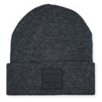 VINTAGE HAVANA Grey Beanie Hats Men & Women | Warm Winter Hat Knit Cuffed Beanies Unisex | Vintage Patch Beanie
