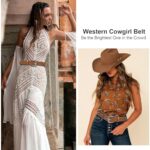 NociHah Adjustable Vintage Western-Belts for Women Men Engraved Buckle-Belts Cowboy-Cowgirl-Belt (Waist for 29″-39″)