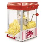 Nostalgia Popcorn Maker Machine – Professional Table-Top With 2.5 Oz Kettle Makes Up to 10 Cups – Vintage Popcorn & Snow Cone Shaved Ice Machine – Retro Table-Top Slushie Machine Makes