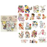 Alideco 80Pcs Vintage Vinyl Scrapbooking Stickers Packs, Funny Aesthetic Kawaii Stickers,Stickers for Adult, Stickers for Girls Journaling Assorted Phone Adult Stickers