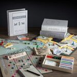 Scrabble, Monopoly, and Clue Vintage Board Game Bookshelf Collection