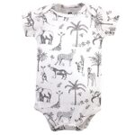 Hudson Baby Unisex Baby Cotton Bodysuits Vintage Safari, 0-3 Months