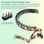Mayerzon Martingale Dog Prong Collar for Pulling, Personalized Vintage Slip Pinch Collar with Buckle for Large Medium Small Dogs for Walking Training and Festivals(M, Pop Art)