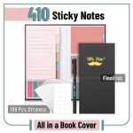 Mr. Pen- Sticky Note Set, 410 Pack, Vintage Colors, Transparent Sticky Notes Tabs, Divider Sticky Notes, Translucent Sticky Notes, Planner Sticky Notes, Sticky Note Dividers Tabs