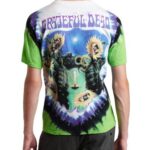 Liquid Blue Men’s Grateful Dead Sunflower Terrapin Tie Dye T-Shirt, Multi, Large