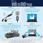 Roxio Easy VHS to DVD 3 Plus | VHS, Hi8, V8 Video to DVD or Digital Converter | Amazon Exclusive 2 Bonus DVDs [Windows]
