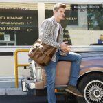 Kattee Men’s Canvas Cow Leather DSLR SLR Vintage Camera Shoulder Messenger Bag Khaki