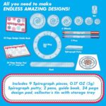 Spirograph Design Set Collectors Tin – Arts and Crafts, Kids Toys, Art Supplies, Craft Supplies, Drawing Kit, Spiral Art, Classic Gear Design Kit, Pens, Design Sheet Included, Ages 8 and Up
