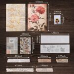 300PCS Vintage Scrapbooking Supplies Scrapbook Paper Journaling Supplies Kit Aesthetic Decorative Craft Paper DIY Paper Stickers Craft Kits for Bullet Journaling, Junk Journal, Retro Crafts(Vintage)