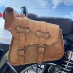 SHAKUN LEATHER JOURNAL Leather Saddle Bags || Motorcycles Bike Power Sports Moped accessories || Leather Dual sport Motorcycle Two Saddle Bag || Handmade Panniers Luggage Left Right Two Side Bag || Vintage Luggage Tool Pouch (Brown)