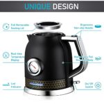 Kichele Electric Tea Kettle, 1.7L Hot Water Kettle, BPA Free Stainless Steel Water Boiler with STRIX Thermostat, Auto Shut off & Boil-Dry Protection For Tea, Coffee