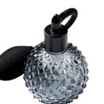 Beautyflier 3.4 Oz Vintage Style Clear Glass Empty Refillable Perfume Bottle with Long Tassel (Black)