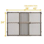 Safety 1st Vintage Wood Baby Gate with Pressure Mount Fastening (Gray)