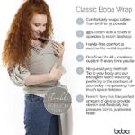 Boba Baby Wrap Carrier Newborn to Toddler – Stretchy Baby Wraps Carrier – Baby Sling – Hands-Free Baby Carrier Wrap – Baby Carrier Sling – Baby Carrier Newborn to Toddler 7-35 lbs (Vintage Blue)